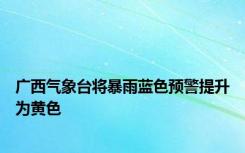 广西气象台将暴雨蓝色预警提升为黄色