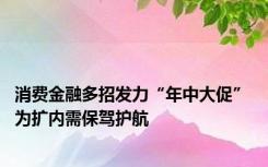 消费金融多招发力“年中大促” 为扩内需保驾护航