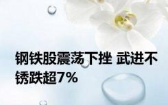 钢铁股震荡下挫 武进不锈跌超7%