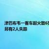 津巴布韦一客车起火致6死多伤 另有2人失踪