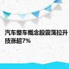 汽车整车概念股震荡拉升 力帆科技涨超7%