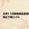 北京1-5月新建商品房销售面积同比下降13.5%