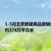 1-5月北京新建商品房销售面积约374万平方米