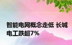 智能电网概念走低 长城电工跌超7%