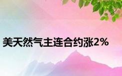 美天然气主连合约涨2%