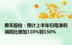 君禾股份：预计上半年归母净利润同比增加110%到150%