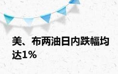 美、布两油日内跌幅均达1%