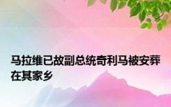 马拉维已故副总统奇利马被安葬在其家乡