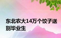 东北农大14万个饺子送别毕业生