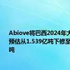 Abiove将巴西2024年大豆产量预估从1.539亿吨下修至1.525亿吨