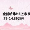 全新哈弗H6上市 售价11.79-14.39万元