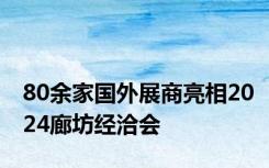 80余家国外展商亮相2024廊坊经洽会