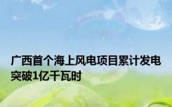 广西首个海上风电项目累计发电突破1亿千瓦时