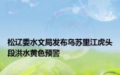 松辽委水文局发布乌苏里江虎头段洪水黄色预警