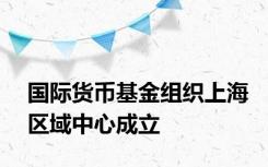 国际货币基金组织上海区域中心成立