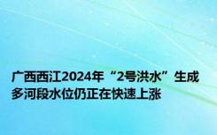 广西西江2024年“2号洪水”生成 多河段水位仍正在快速上涨