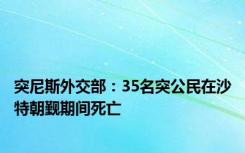 突尼斯外交部：35名突公民在沙特朝觐期间死亡