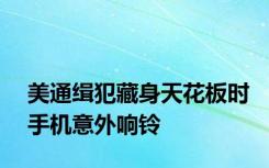 美通缉犯藏身天花板时手机意外响铃