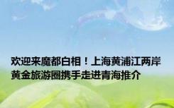 欢迎来魔都白相！上海黄浦江两岸黄金旅游圈携手走进青海推介