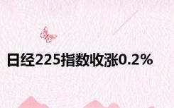 日经225指数收涨0.2%