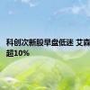 科创次新股早盘低迷 艾森股份跌超10%