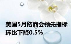 美国5月谘商会领先指标环比下降0.5%