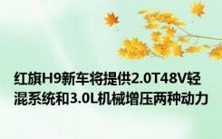 红旗H9新车将提供2.0T48V轻混系统和3.0L机械增压两种动力