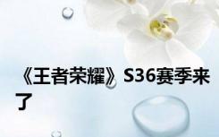 《王者荣耀》S36赛季来了