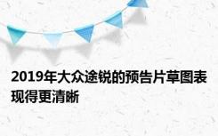 2019年大众途锐的预告片草图表现得更清晰