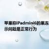 苹果称iPadmini6的果冻滚动显示问题是正常行为