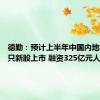 德勤：预计上半年中国内地将有44只新股上市 融资325亿元人民币