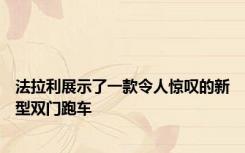 法拉利展示了一款令人惊叹的新型双门跑车