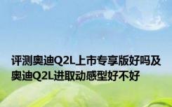 评测奥迪Q2L上市专享版好吗及奥迪Q2L进取动感型好不好