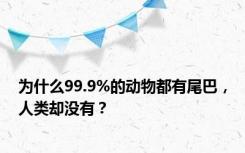 为什么99.9%的动物都有尾巴，人类却没有？