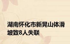 湖南怀化市新晃山体滑坡致8人失联