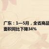 广东：1—5月，全省商品房销售面积同比下降34%