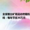 全球首台矿用混动挖掘机中国下线：每年节省30万元