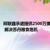 阿联酋承诺提供2500万美元援助 解决苏丹粮食危机