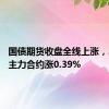 国债期货收盘全线上涨，30年期主力合约涨0.39%