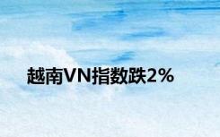 越南VN指数跌2%