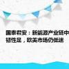 国泰君安：新能源产业链中国需求韧性足，欧美市场仍低迷