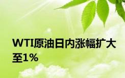 WTI原油日内涨幅扩大至1%