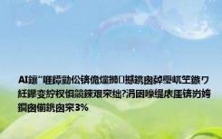 AI鑲″啀鐔勭伀锛佹爣鏅撼鎸囪繛璺屼笁鏃ワ紝鑻变紵杈惧競鍊艰穼绌?涓囦嚎缇庡厓锛岃姱鐗囪偂鎸囪穼3%