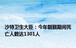 沙特卫生大臣：今年朝觐期间死亡人数达1301人