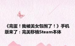 《完蛋！我被美女包围了！》手机版来了：完美移植Steam本体