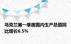 乌克兰第一季度国内生产总值同比增长6.5%