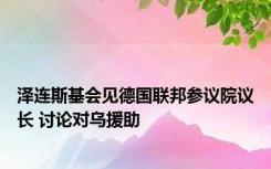 泽连斯基会见德国联邦参议院议长 讨论对乌援助