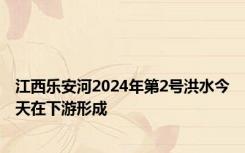 江西乐安河2024年第2号洪水今天在下游形成