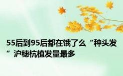 55后到95后都在饿了么“种头发”沪穗杭植发量最多