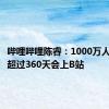 哔哩哔哩陈睿：1000万人一年有超过360天会上B站